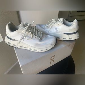 On running womens Cloudnova Form shoes.